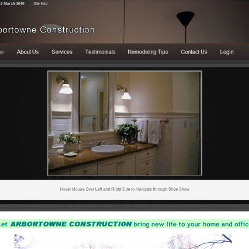 Arbortowne Construction website