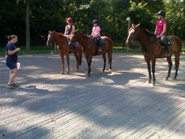 Students during instruction at Heavenwood Farm.
