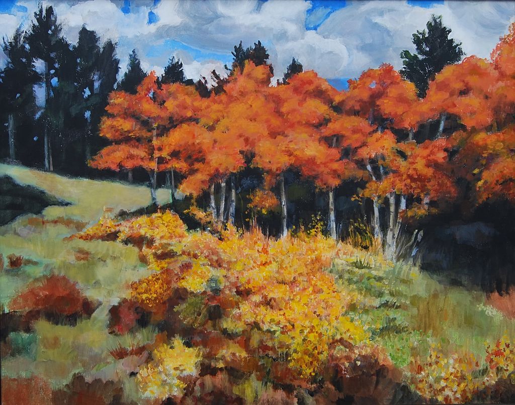 Student's Fall Scene - Acrylic