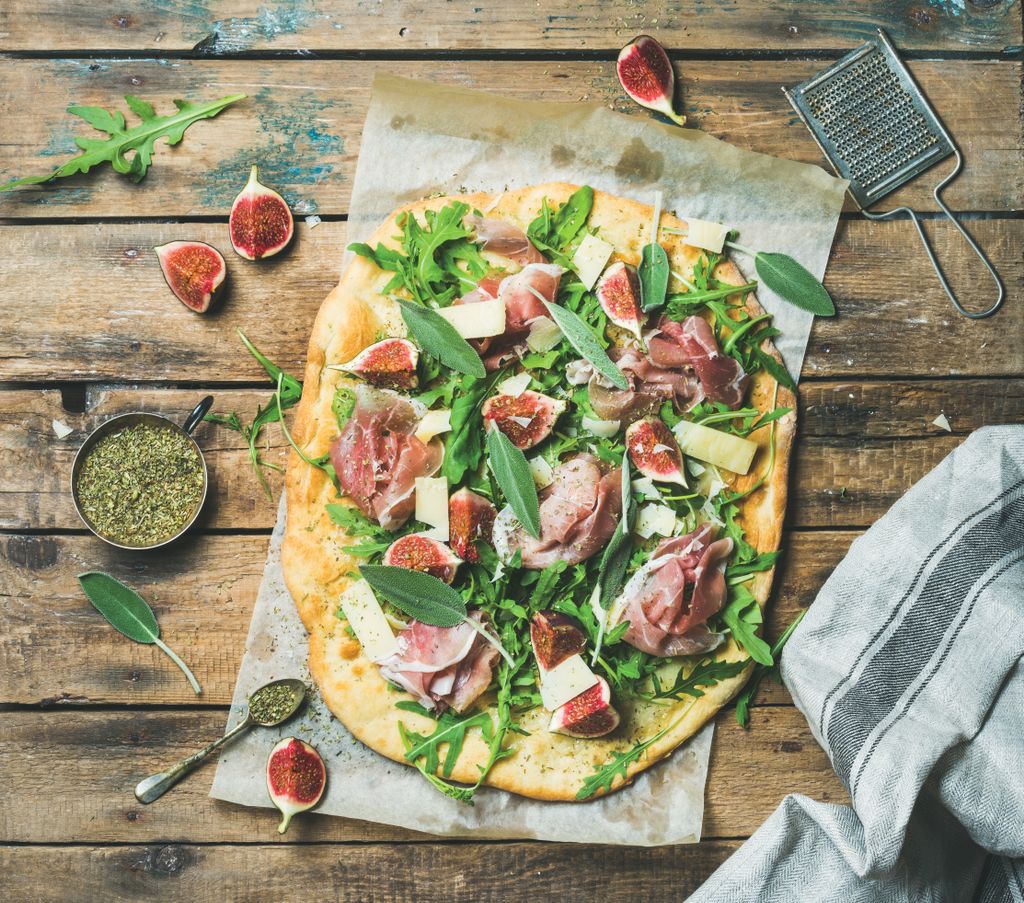 Pizette with Fresh Herbs