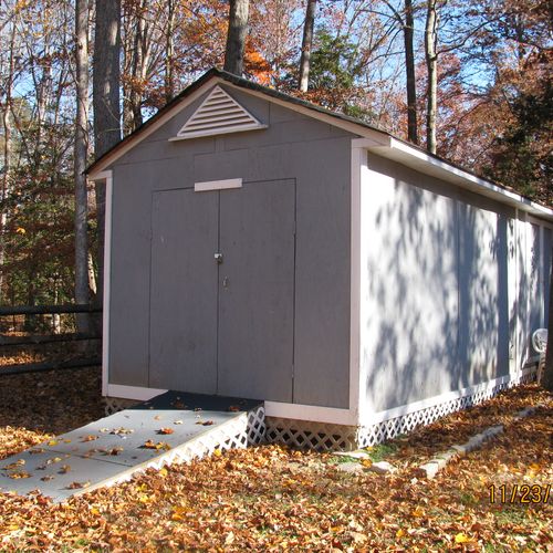 addition to an existing shed