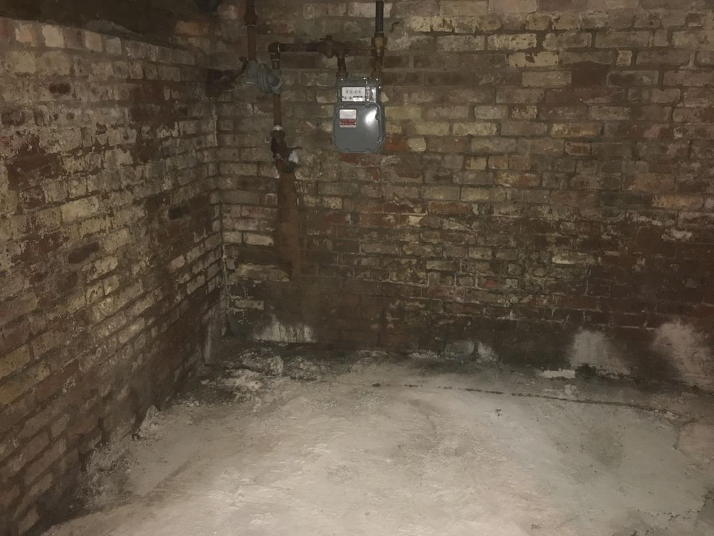 Crawlspace encapsulation before. 