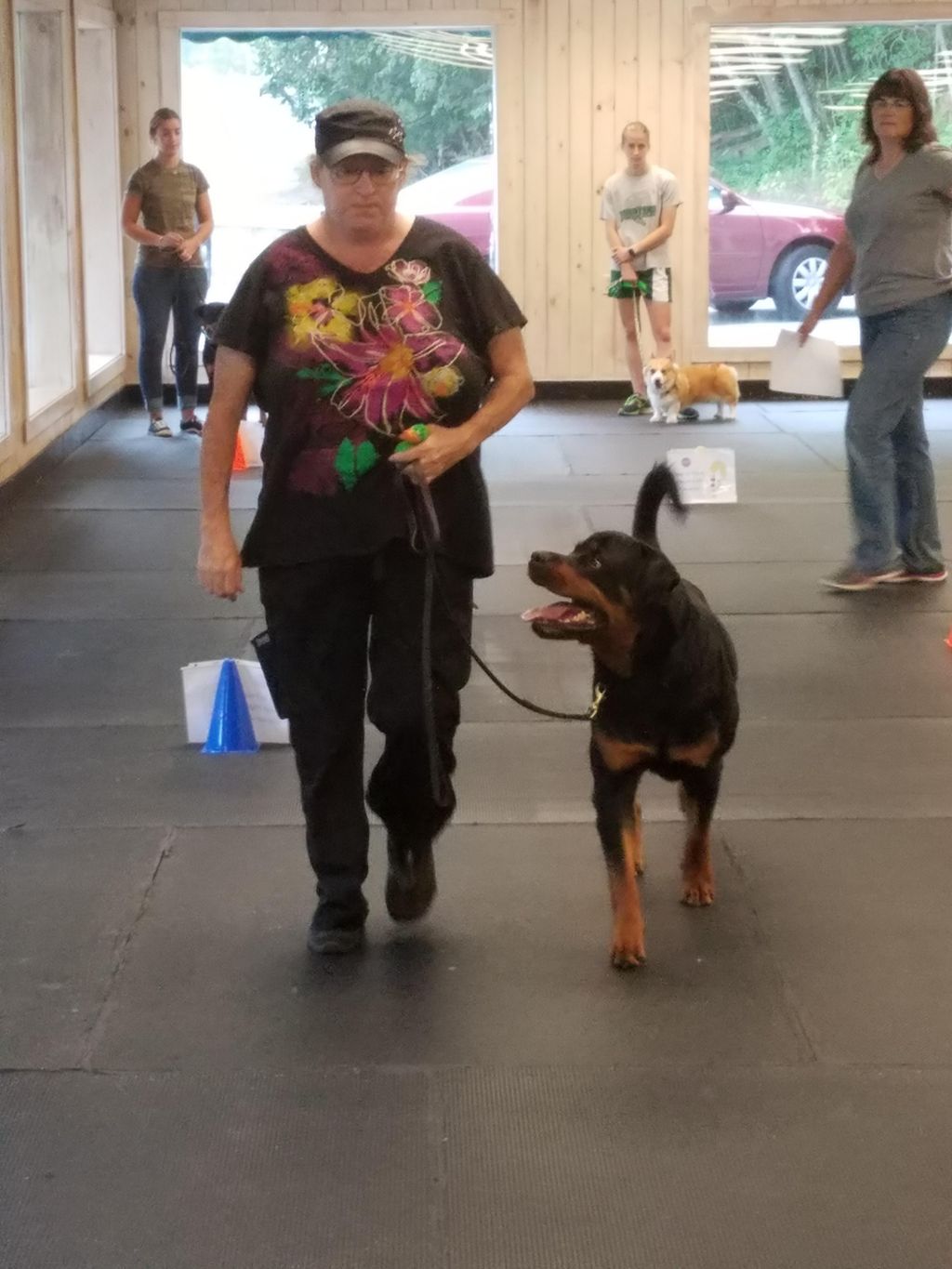 Marge and Colt in our Rally-O obedience class