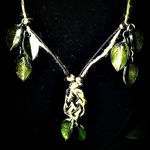 Leaves & Celtic Knot Necklace