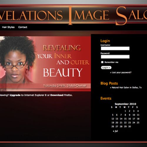 Salon Website Developed by Let's Talk Productions