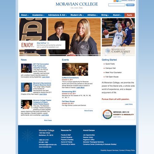 Moravian College Web Design
