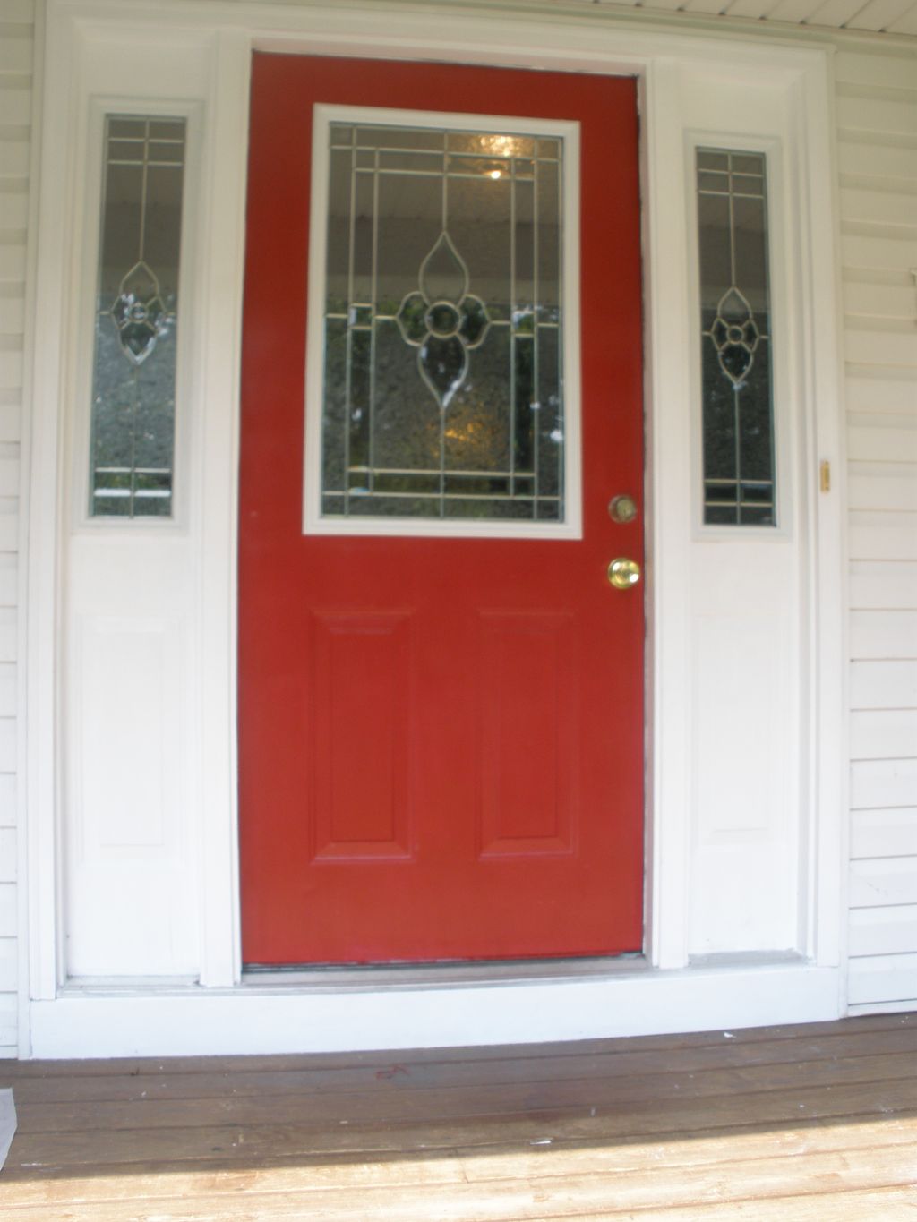 After adding decorative glass a complete new look 