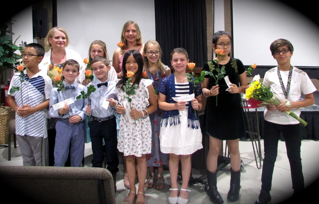 May 2018 piano recital performers