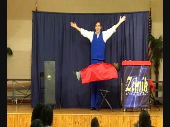 On stage at a family event