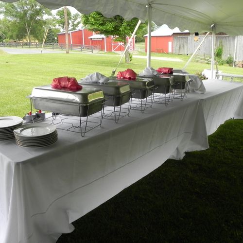 One of our outdoor wedding events