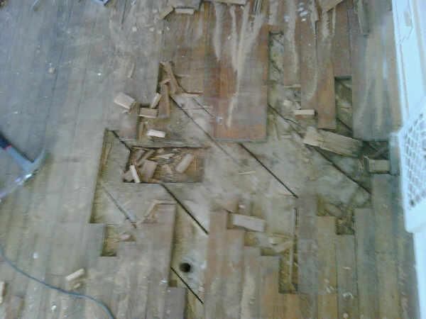 Patching out section in red oak flooring