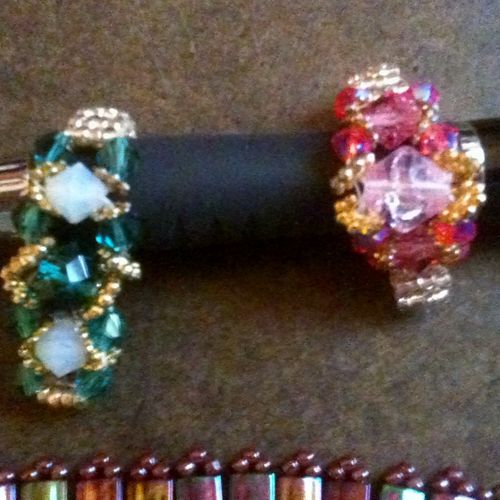 Beaded ring.  Very easy to create.  You will love 