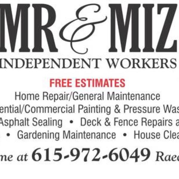 Mr and Miz Independent Workers