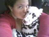 Raven as a pup w/ me ( she loves getting kisses )