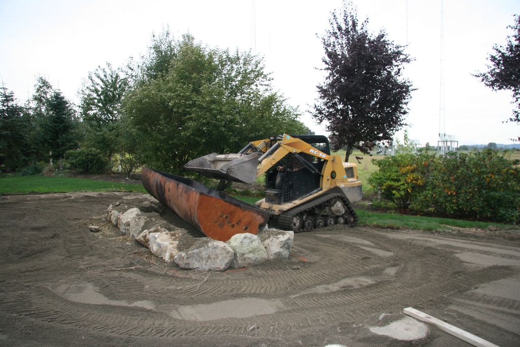 Progress Photo- Fire Pit Project - A salvaged heat