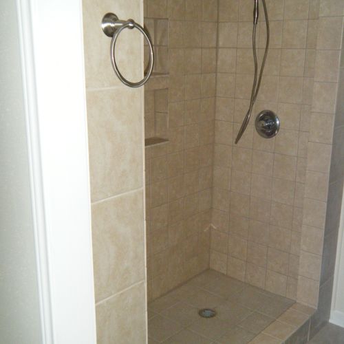 Went from a 30" x 30" shower to a new, full sized 