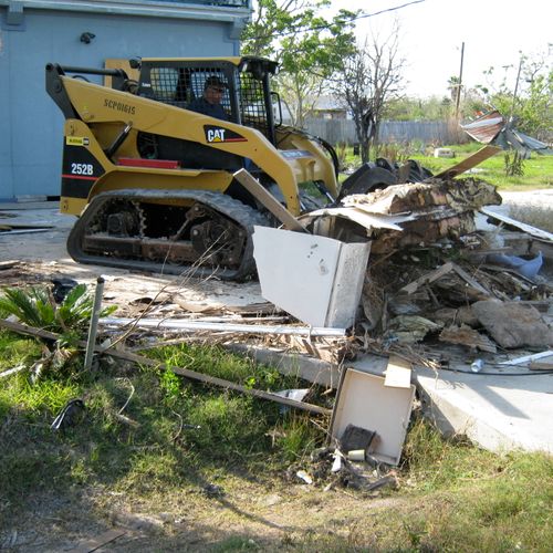 This is Hurricane Ike clean up at San Leon, Tx