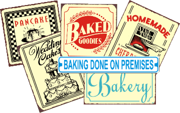 Bakery & Sweet Wall Art - Original & Custom Sign A
