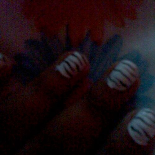 zebra print shellac nail manicure..last up to 3 we