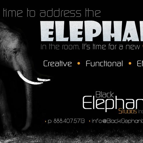 Black Elephant Studios Postcard