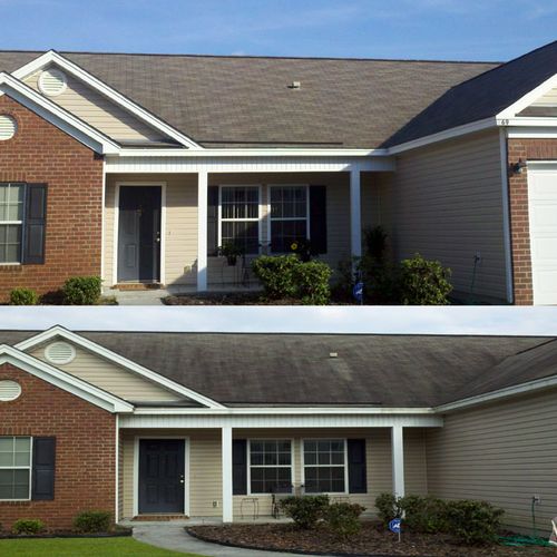 Roof Softwash - Savannah, GA. - Chatham Property M
