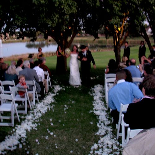 A beautiful outdoor wedding