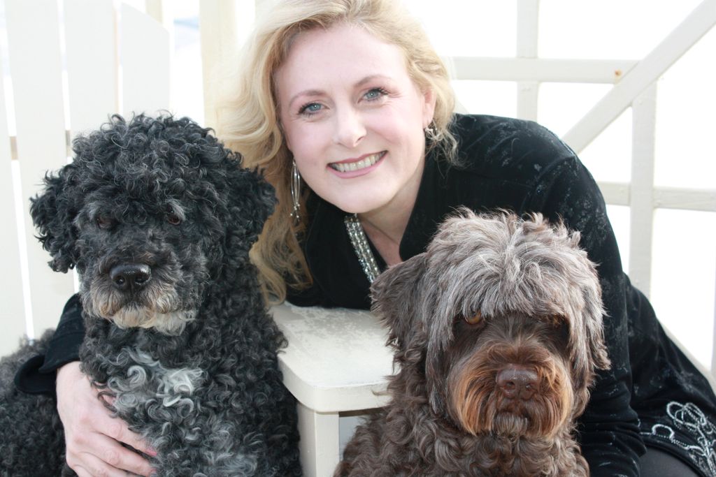 Mary with Rudder and Dolly.  Mary is the bi-pedal 