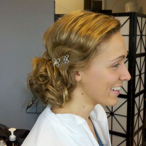 Updo style for prom