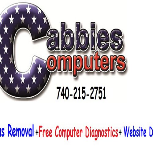Cabbies Computers logo and Phone