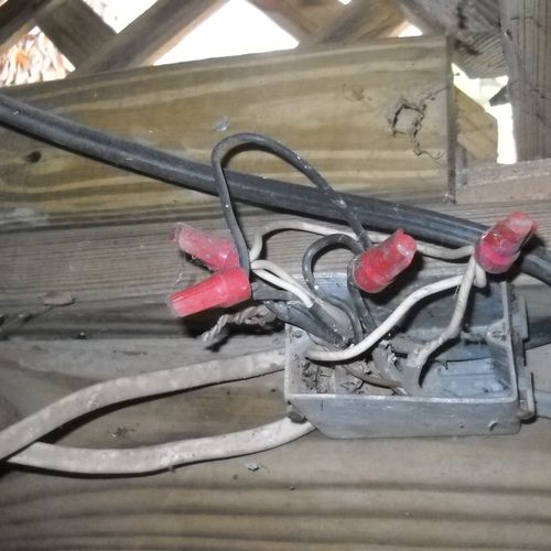 Improper electrical connections