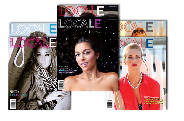 Locale Magazine cover designs & editorial layouts