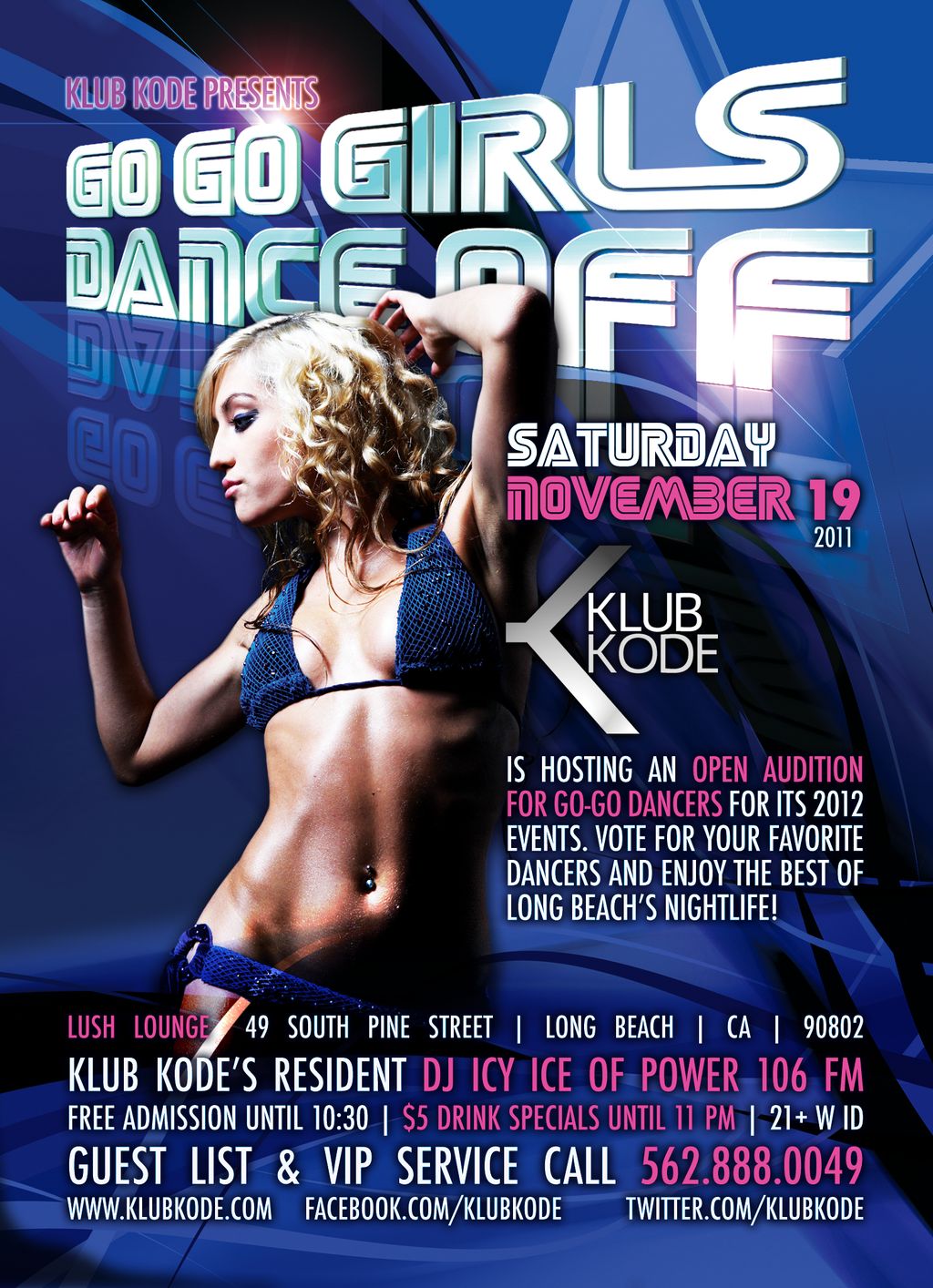 Klub Kode Flyer for Event