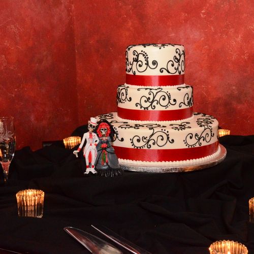 October Wedding cake!