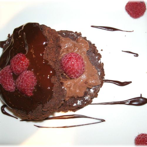 Flourless Chocolate Cake w/Chocolate Mascarpone & 