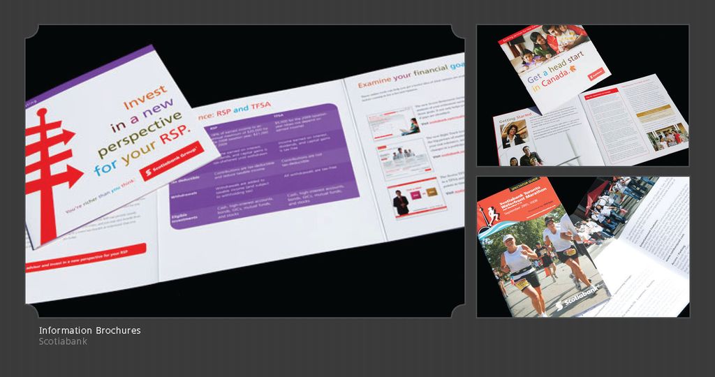 Information brochure designed for Scotiabank.