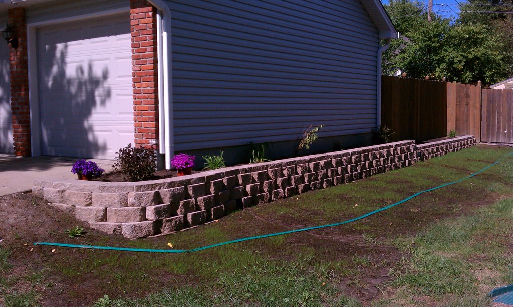 Retaining Wall Picture 2 Complete