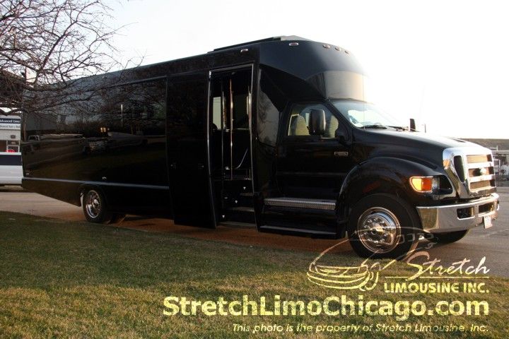 Luxury limousine bus.