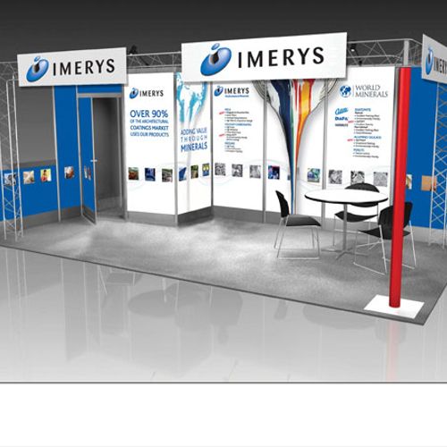 Trade show booth design for an international corpo