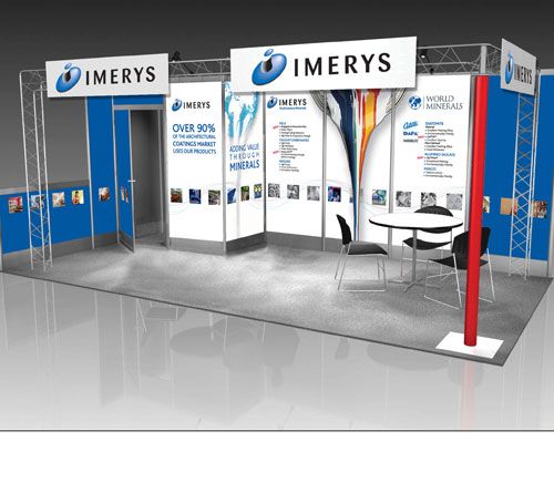 Trade show booth design for an international corpo