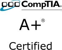 All of our technicians are Comptia A+ certified