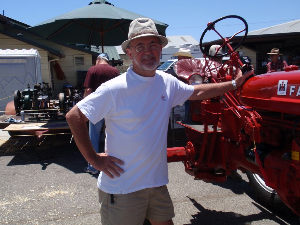 Inspecting a tractor for fun! These were designed 