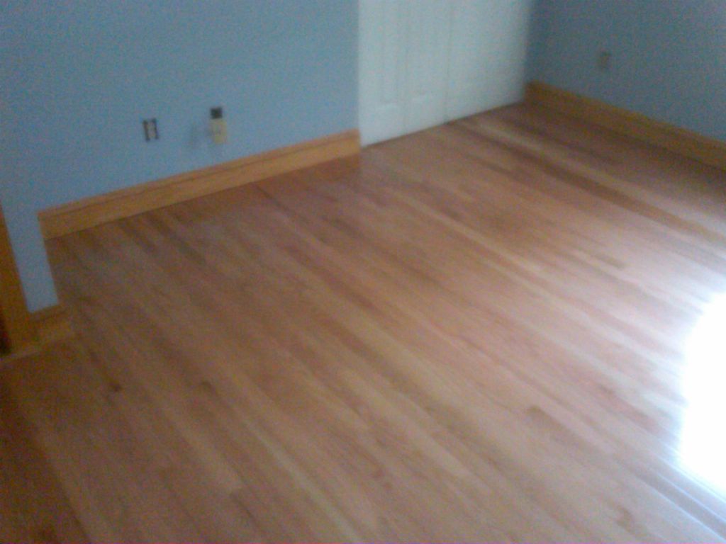 Hardwood flooring, trim and painting