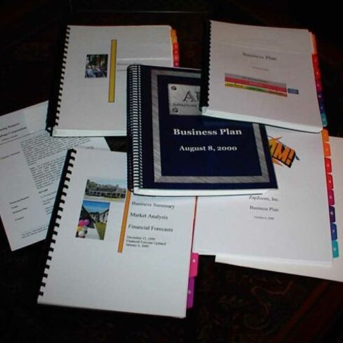 Completed business plans