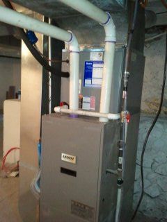 A 95% efficient furnace in your basement istalled 