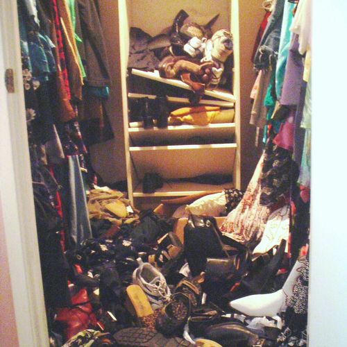 Clothes closet...before