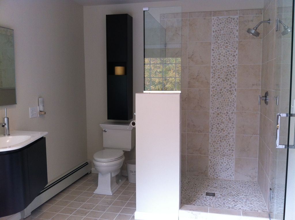 Custom remodeled customer bathroom