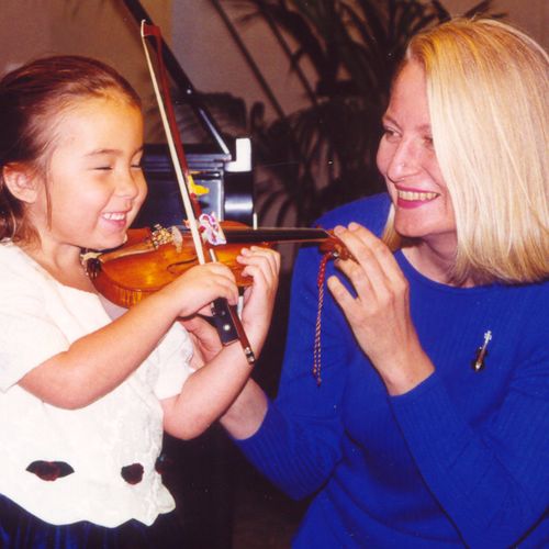 Ms. Cynthia with TEC ViolinTwinkler age 4 who late