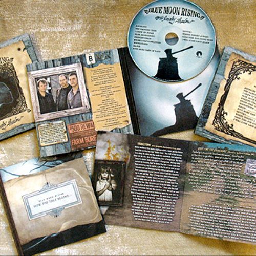 CD Packaging for Bluegrass artist Blue Moon Rising