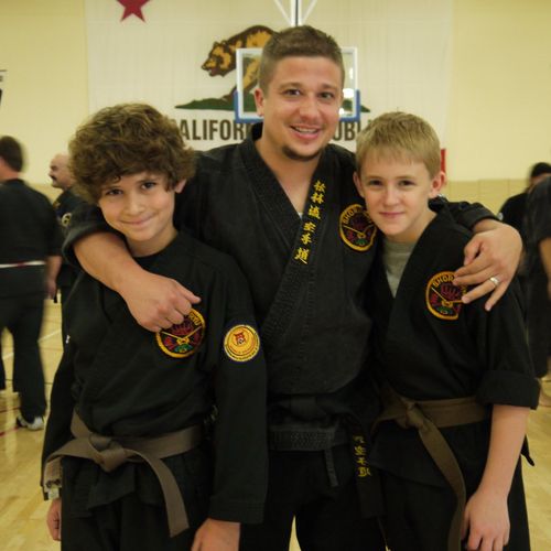 With My New Brown Belts!!!