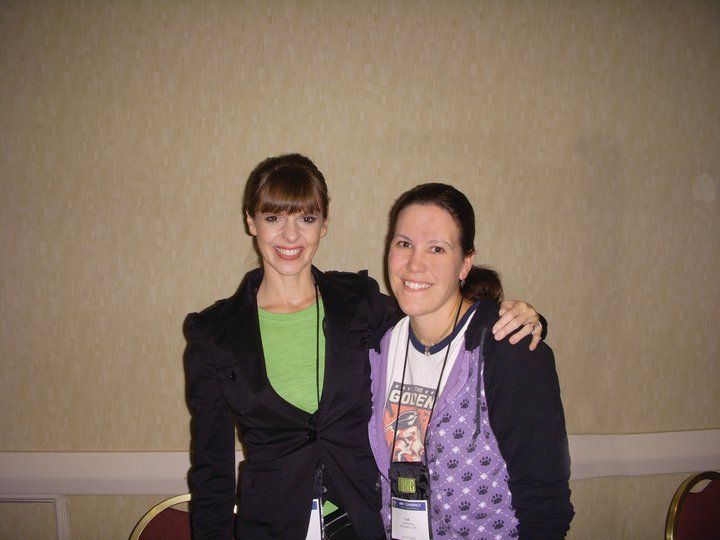 Trudi meets Victoria Stillwell from the TV show "I